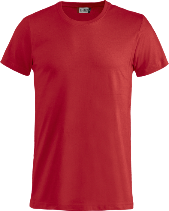 Clique - Basic Bomulds T-Shirt Børn - Rød