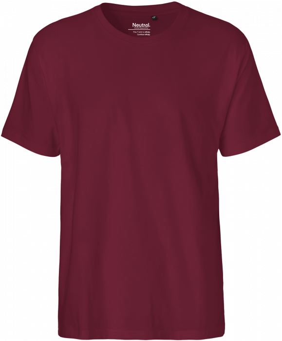 Neutral - Økologisk Klassisk Bomulds T-Shirt - Bordeaux